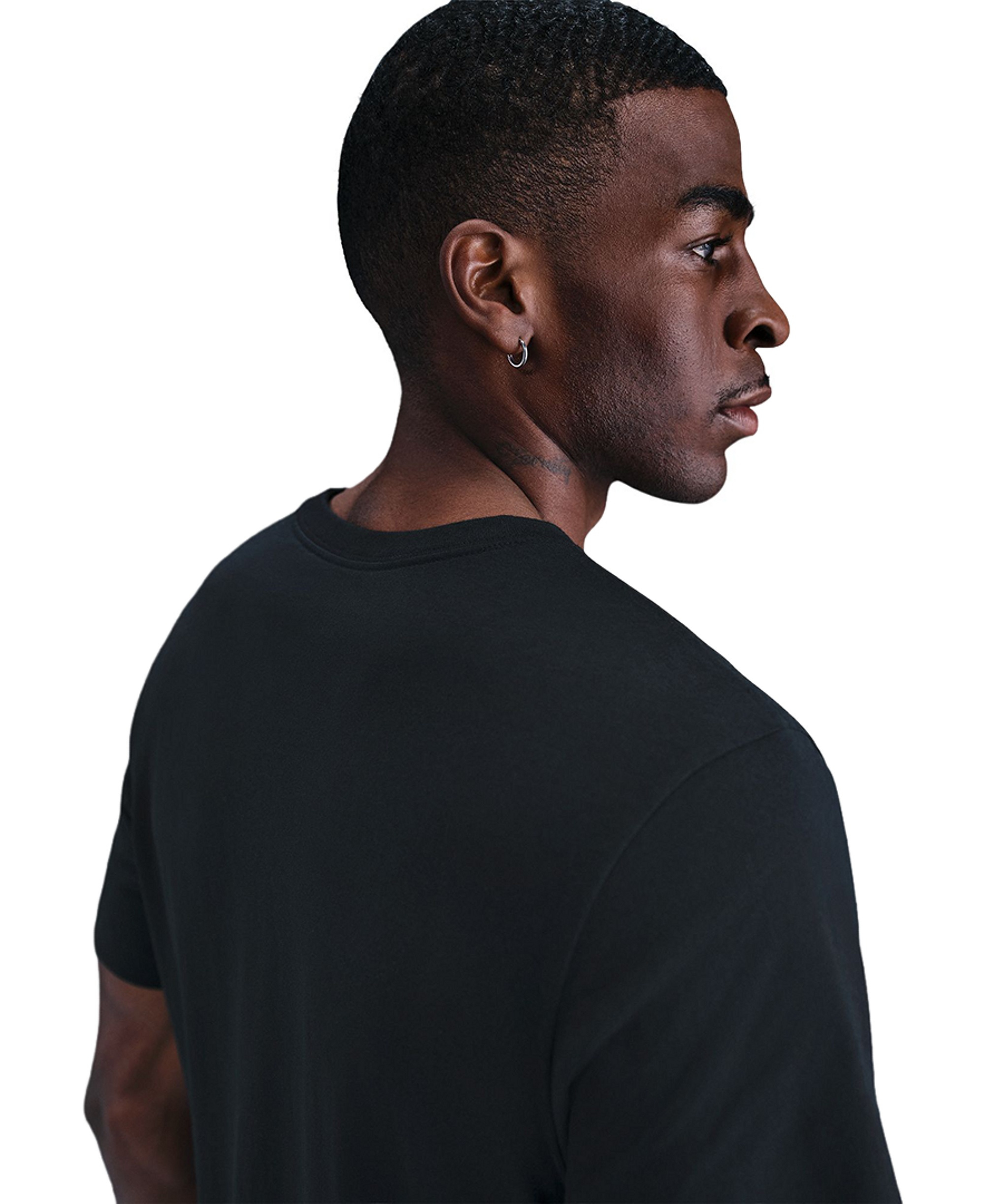 Nike Men's Short-Sleeve Cotton T-Shirt - Black