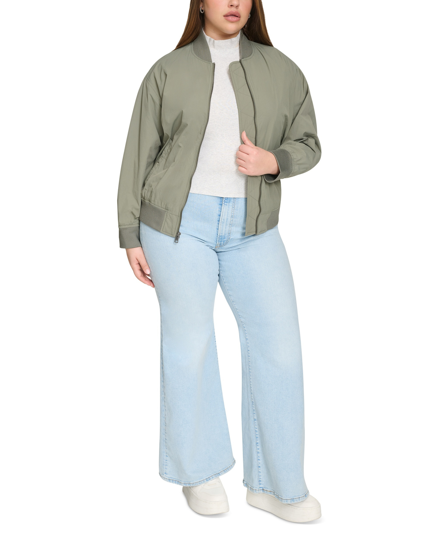 Levi's Women's Lightweight Bomber Jacket - Sage