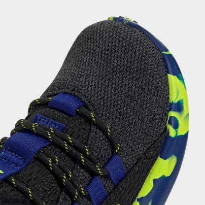 Kids' Toddler adidas Lite Racer Adapt 8.0 Stretch Lace Casual Shoes - Core Black/Solar Slime/Mystery Ink - Detail shot