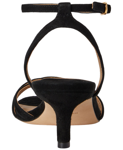 Lauren Ralph Lauren Women's Kendyl Kitten Heel Sandals - Black