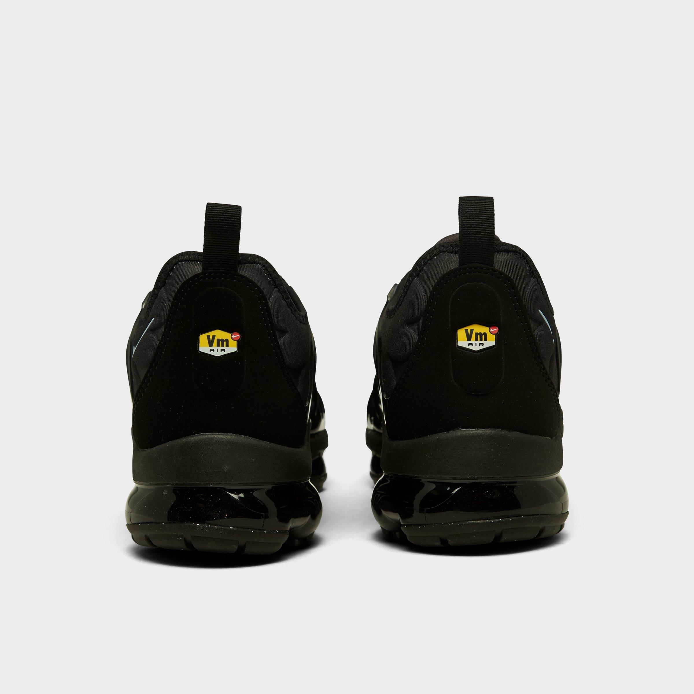 Men's Nithtke Air VaporMax Plus Running Shoes - Part 1 - Black/Aluminum - Back view