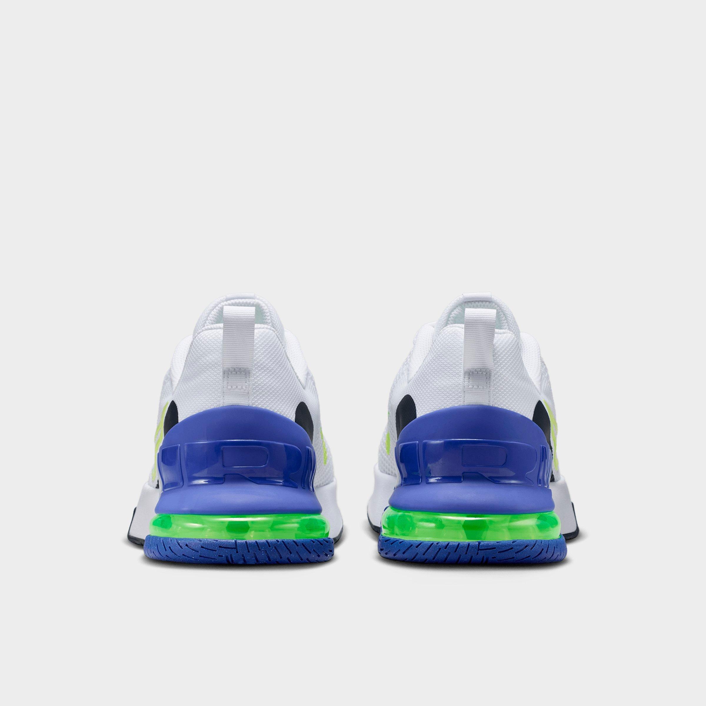 Men's Nithtke Air Max Alpha Trainer 6 Training Shoes - Part 1 - White/Persian Violet/Obsidian/Light Lemon Twist - Back view