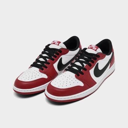 Men's Air Jordan Retro 1 Low OG Casual Shoes - Varsity Red/Black/Summit White - view 2