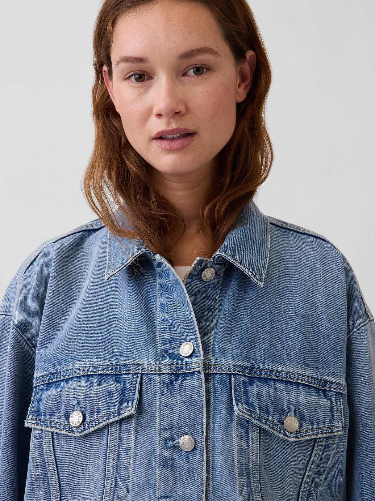 Oversized Icon Denim Jacket - Light wash