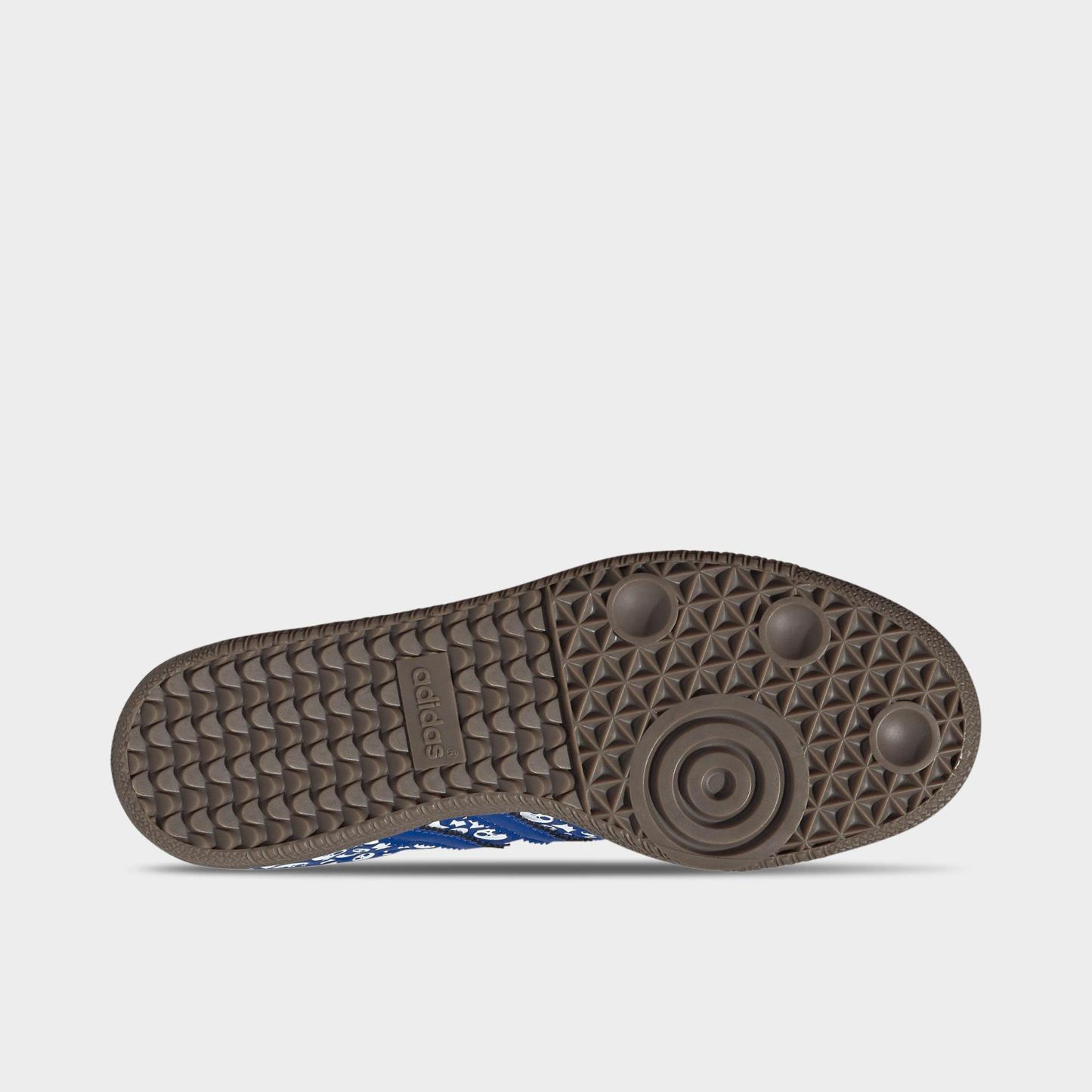 Big Kids' adidas Originals Samba OG Casual Shoes - Part 1 - Royal Blue/Royal Blue/Dark Blue - Bottom view