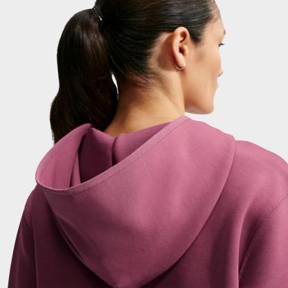 Women's Nithtke Studio Fleece Sport Dri-FIT Pullover Hoodie - Pink Smoke/White