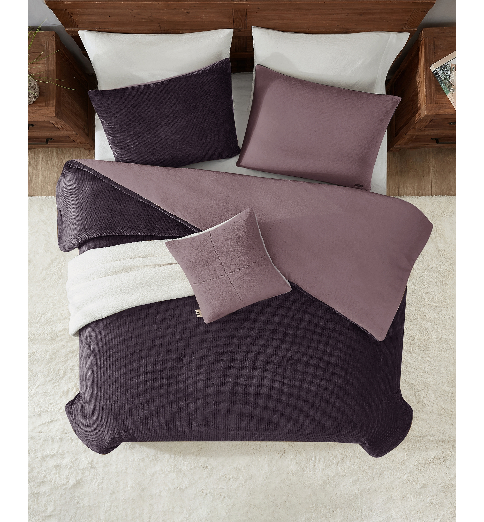 UGG® Brody Reversible Comforter Sets - Fiction
