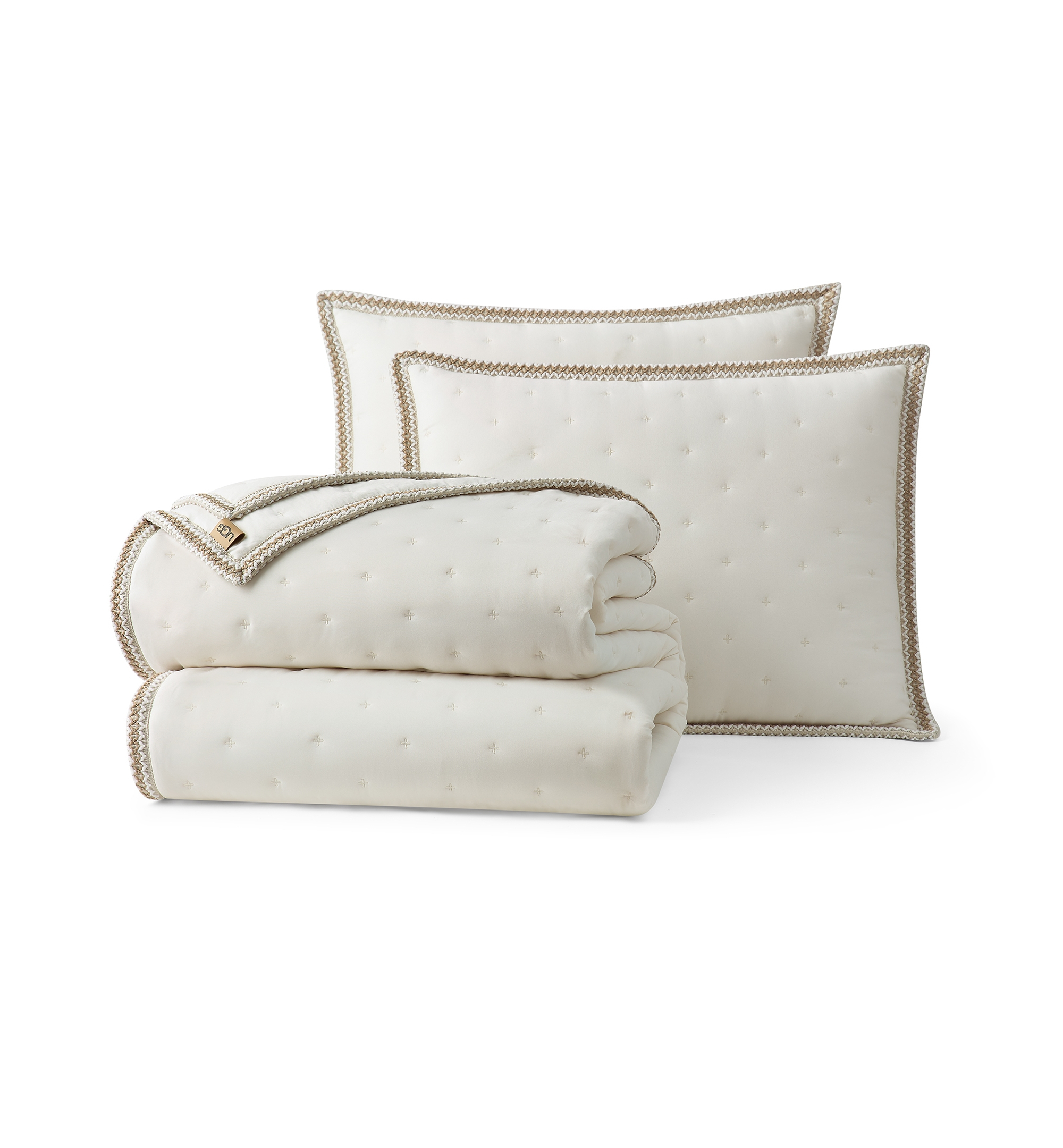 UGG® Devon UGG Braid Quilt Sets - Snow