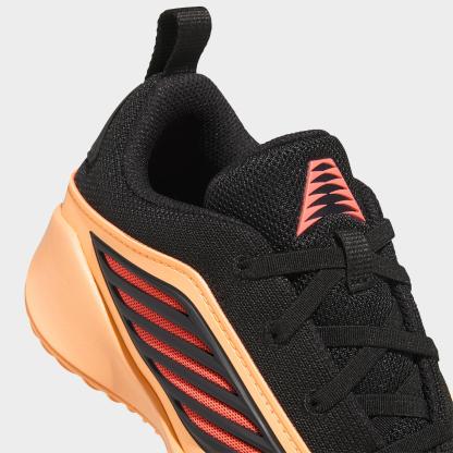 Little Kids' adidas Believe That 1 Basketball Shoes - Acid Orange/Core Black/Acid Red - Detail shot