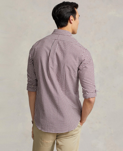 Polo Ralph Lauren Men's Classic-Fit Plaid Brushed Oxford Shirt - Red/White