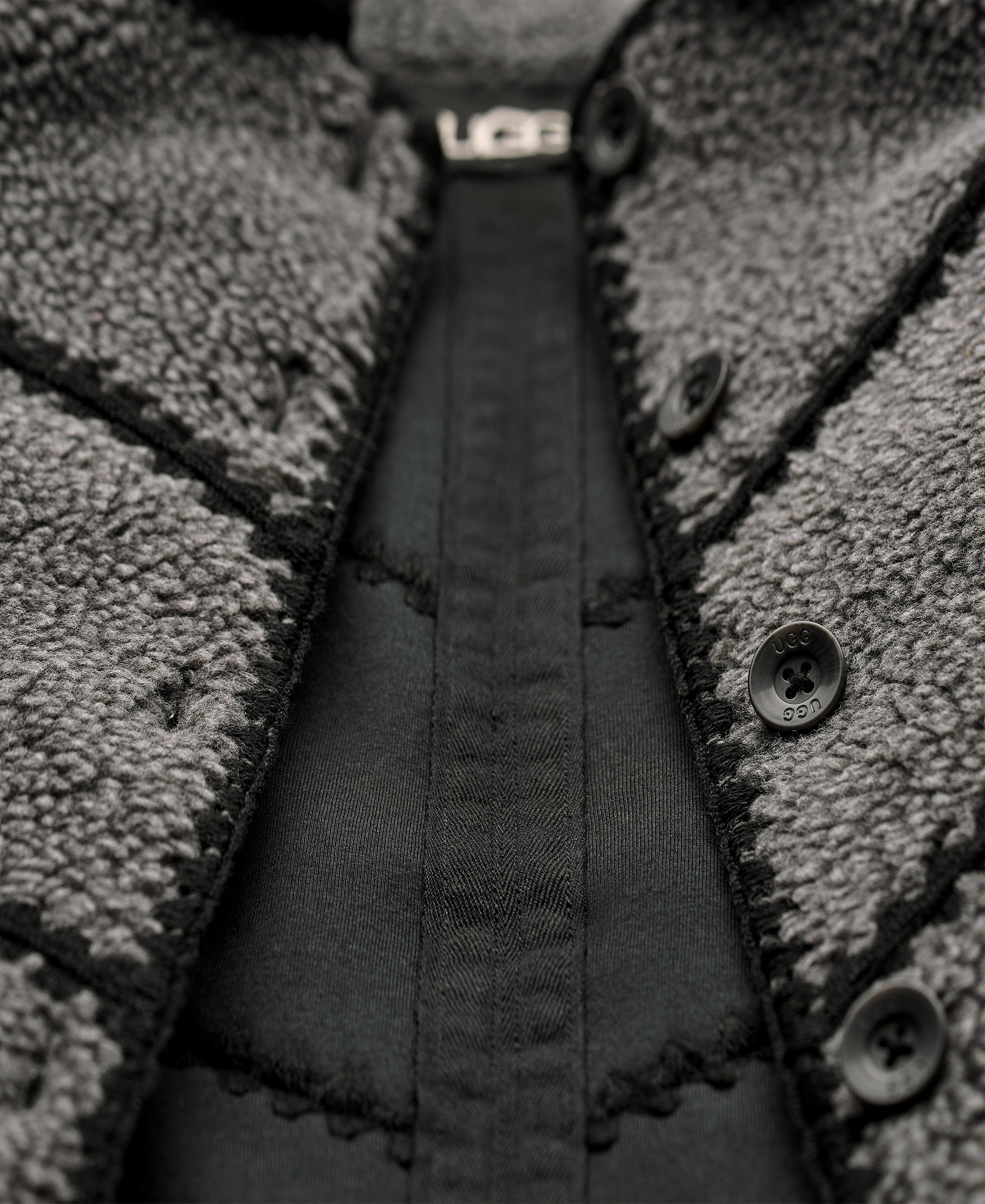 UGG Women's Ellison Fluff Shell Jacket - Charcoal Heather