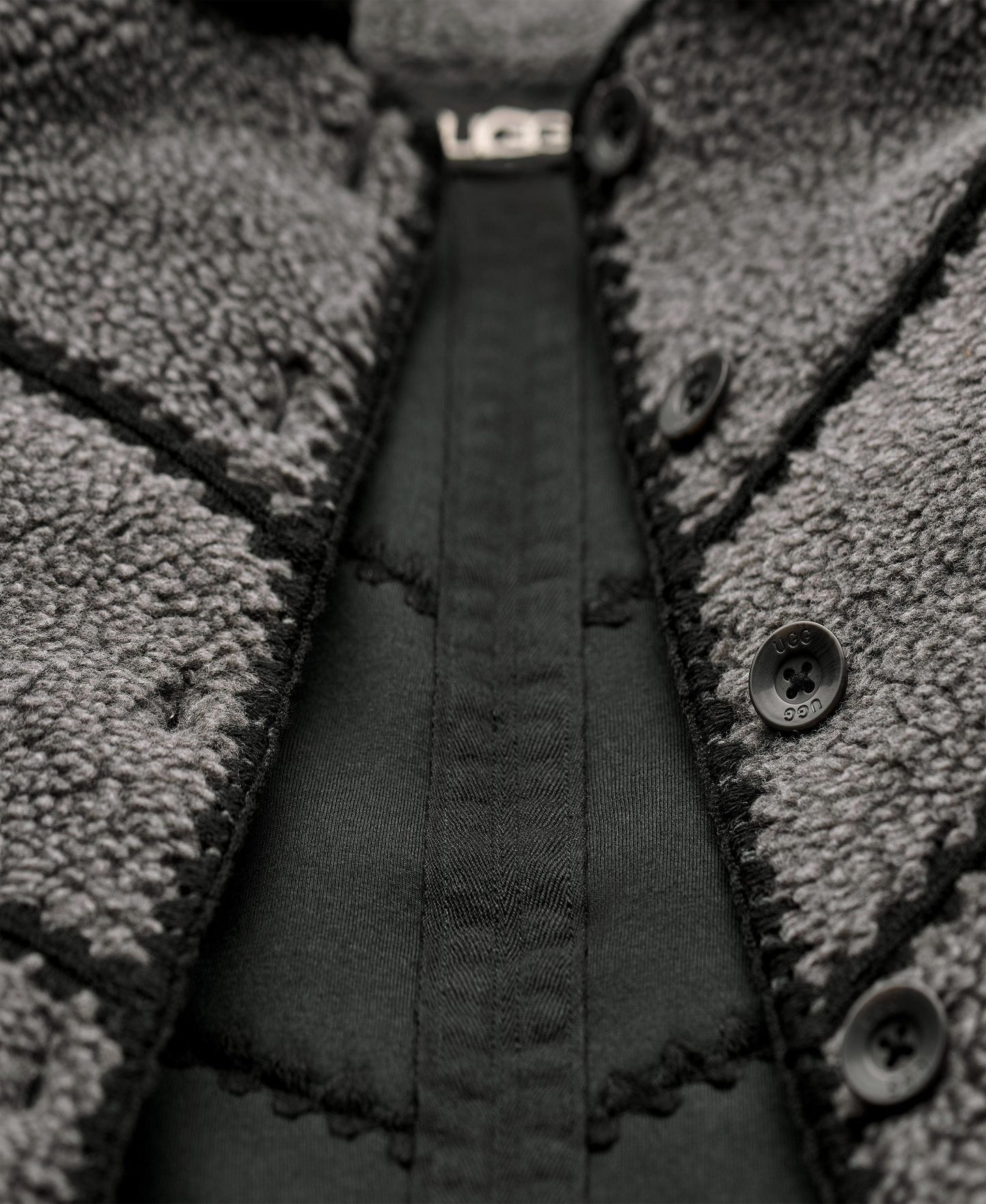 UGG Women's Ellison Fluff Shell Jacket - Charcoal Heather