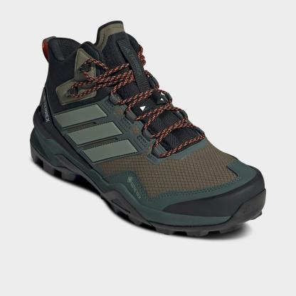 Men's adidas Terrex Skychaser Mid GORE-TEX Hiking Shoes - Olive Strata/Silver Green/Core Black - view 2