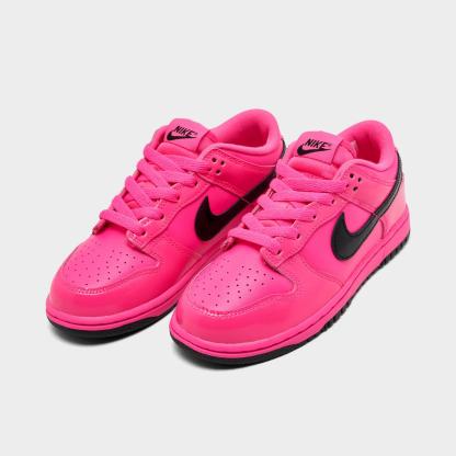 Little Kids' Nike Dunk Low Casual Shoes - Pink Blast/Pink Blast/Black