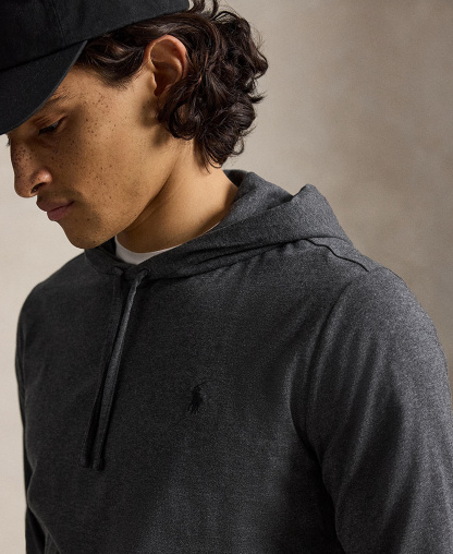 Polo Ralph Lauren Men's Hooded Jersey - Windsor Heather/C9760