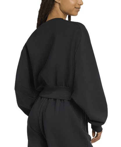 adidas Women's Soft Lux Relaxed Crewneck Sweatshirt - Black