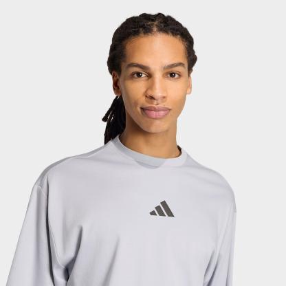 Men's adidas City Tech T-Shirt - Halo Silver - view 4