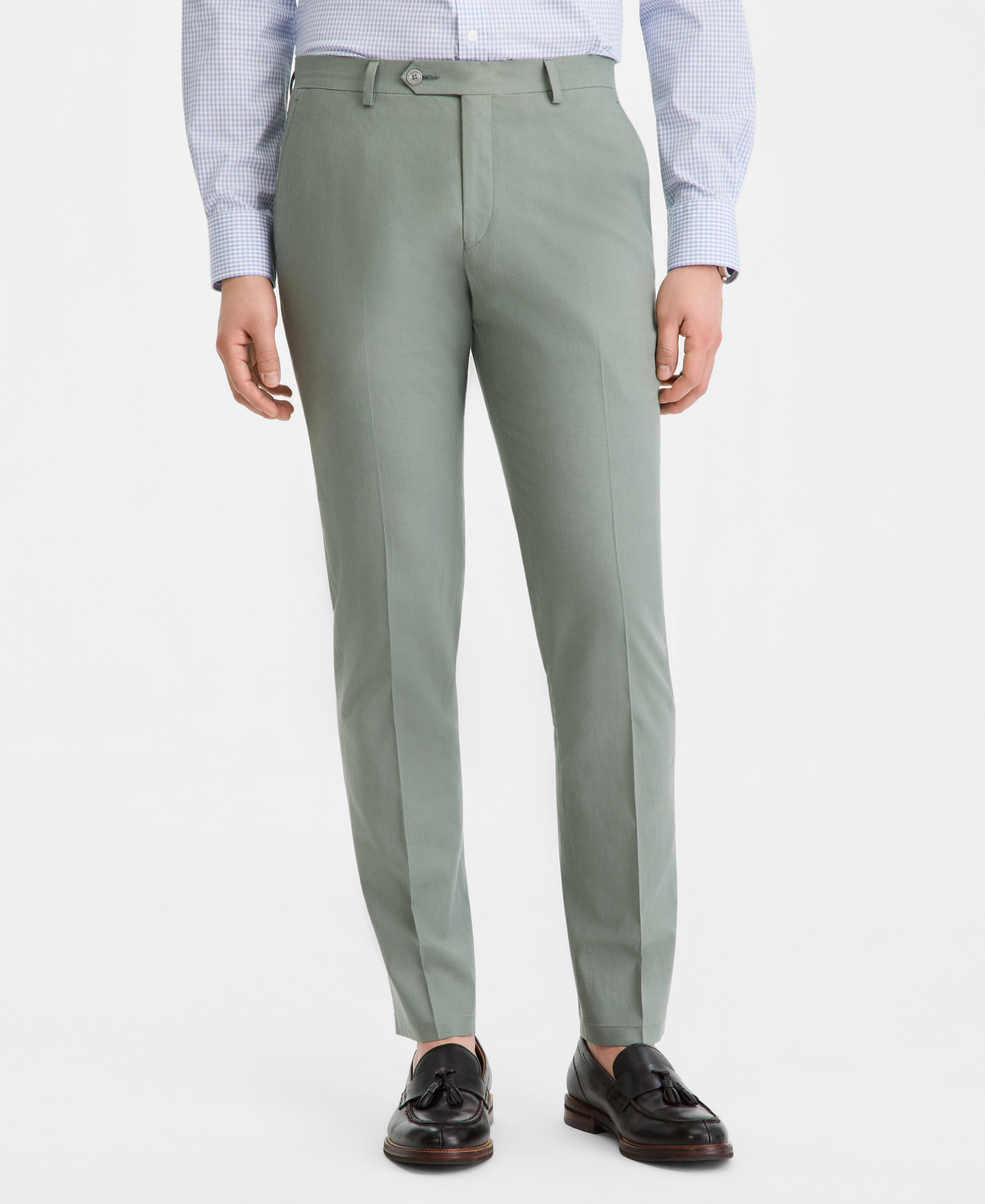 Tommy Hilfiger Men's Modern-Fit Linen Pants - Sage