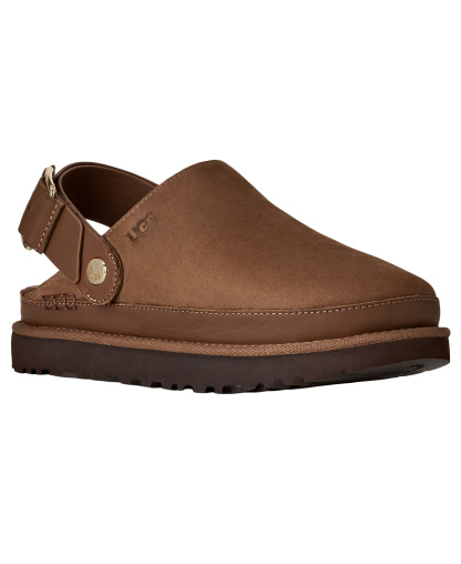 UGG® Women's Goldenstar Villa Round Toe Clogs - Dark Chestnut