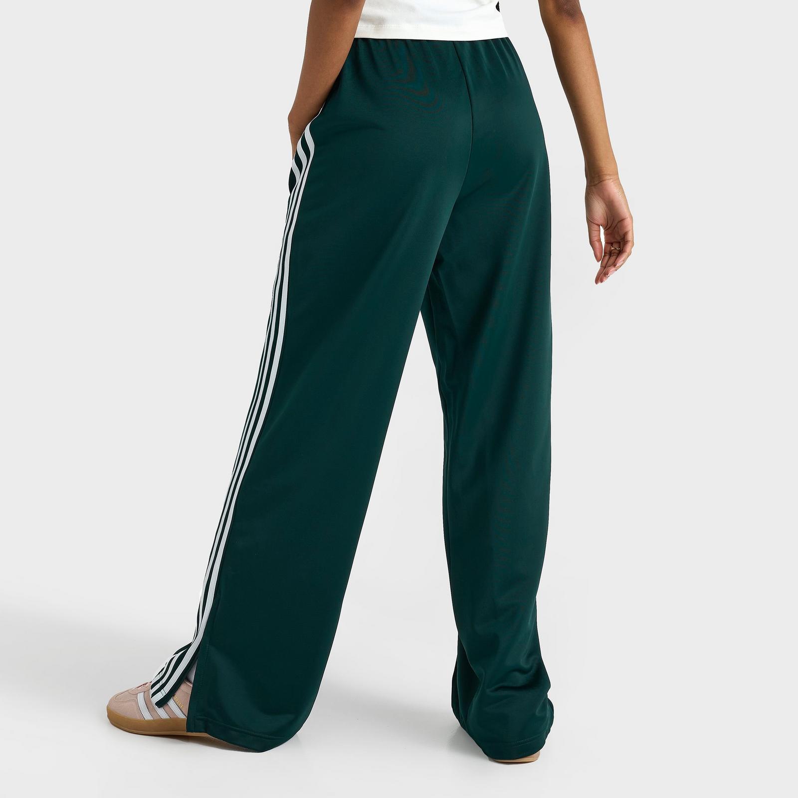 Women's adidas Originals adicolor 3-Stripes Firebird Loose Track Pants - Aurora Ivy/White - view 4
