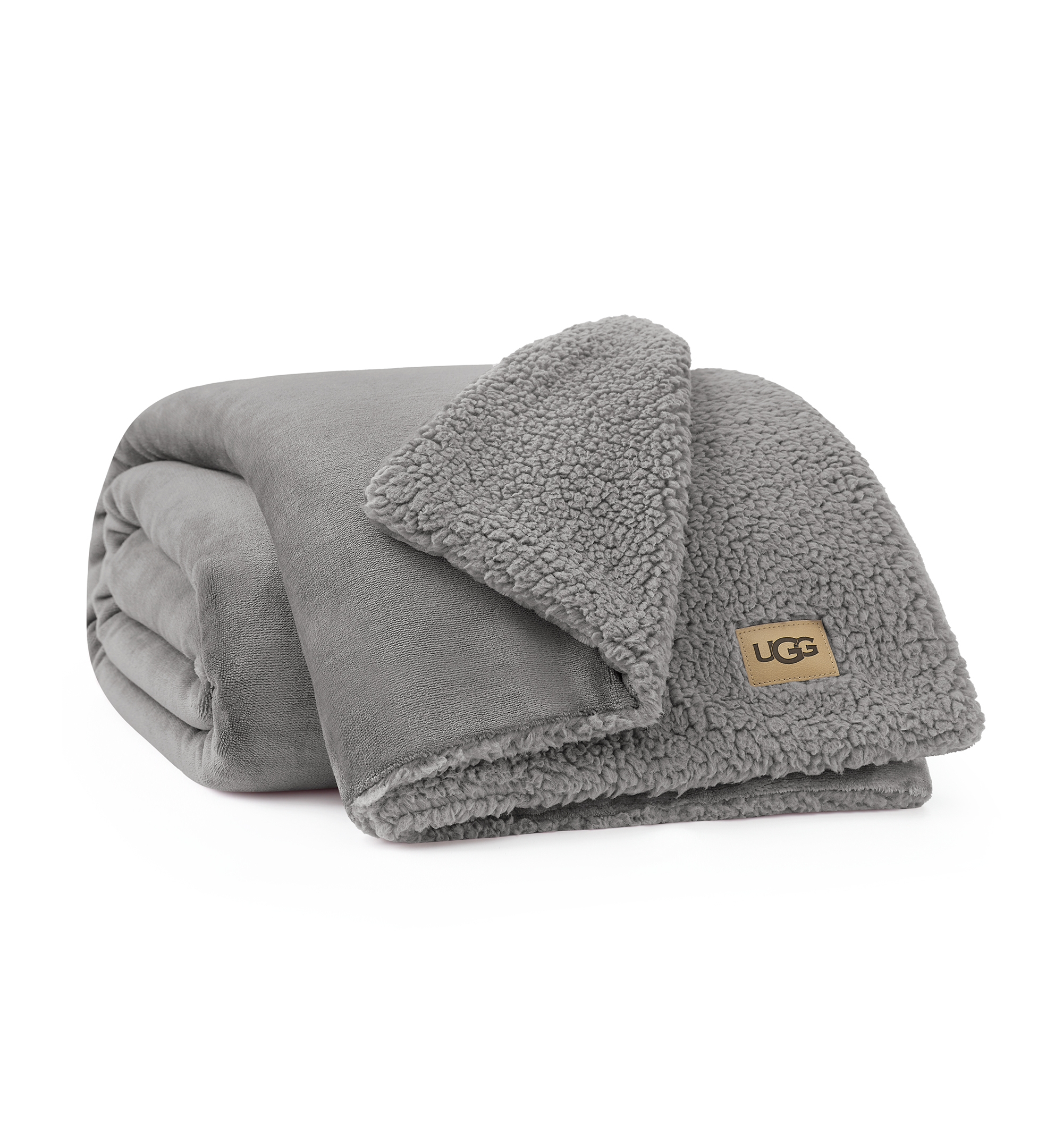 UGG® Avery Reversible Throw, 50" x 70" - Seal Gray