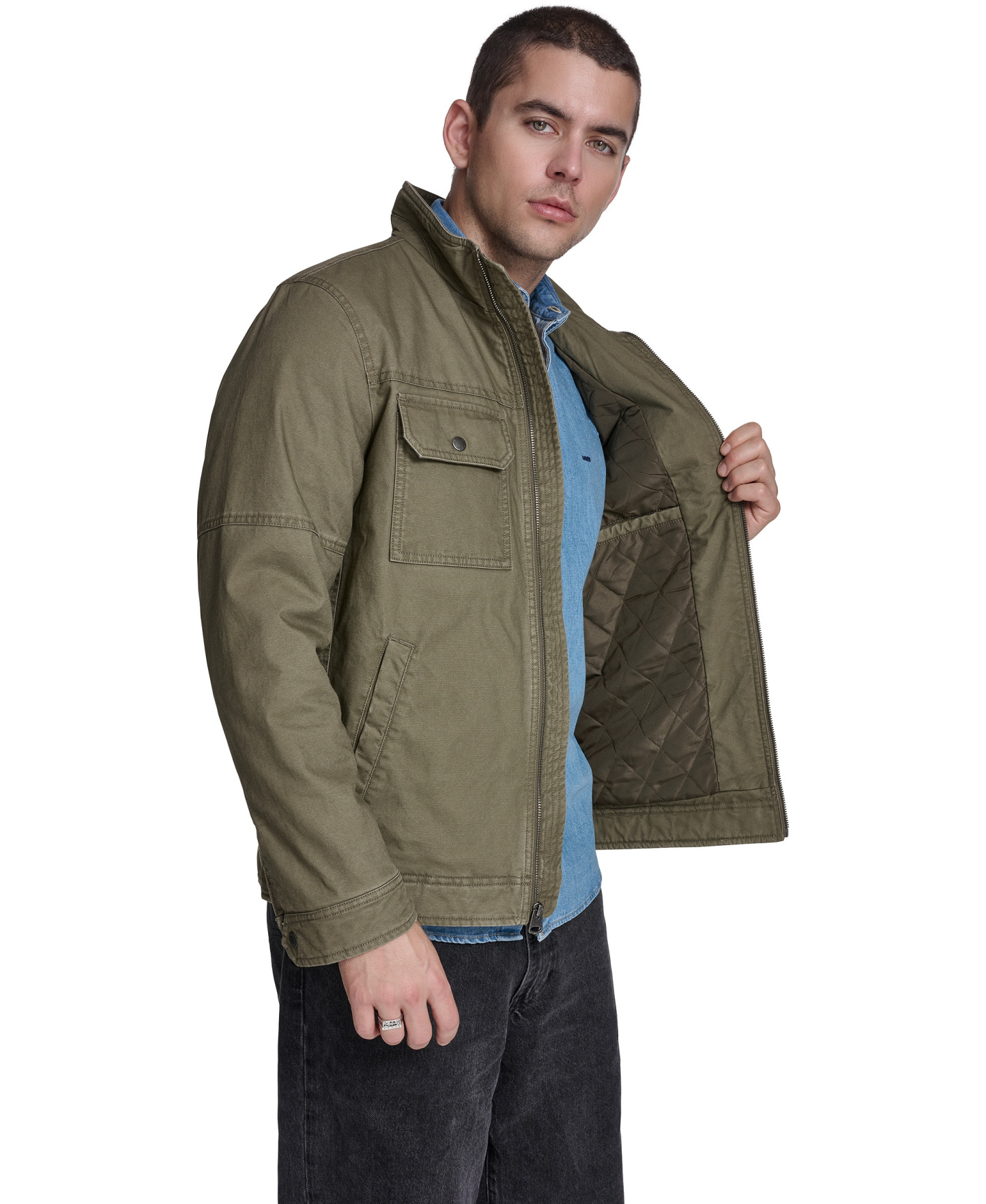 Levi's Men's Cotton Lightweight Jacket - Olive