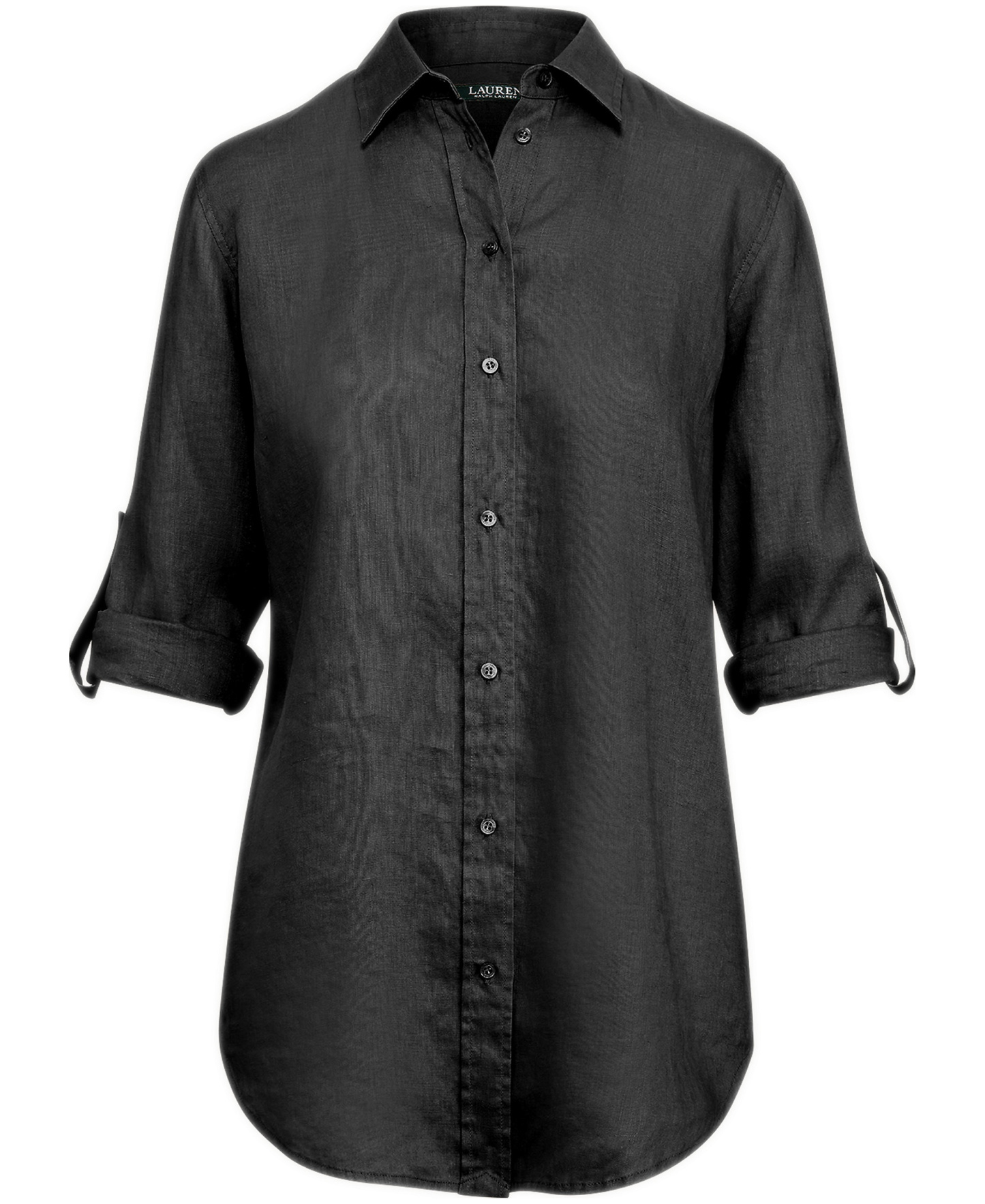 Lauren Ralph Lauren Women's Linen Shirt - Polo Black