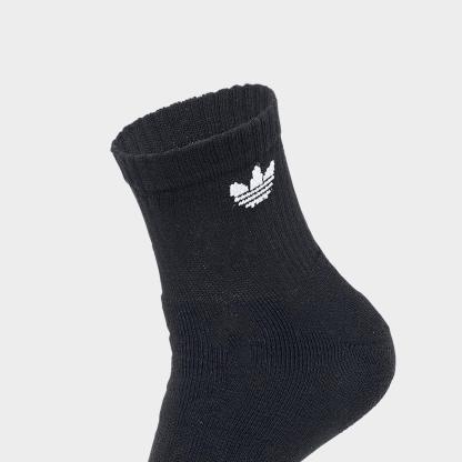 adidas Originals Trefoil Quarter Socks (6 Pack) - Black