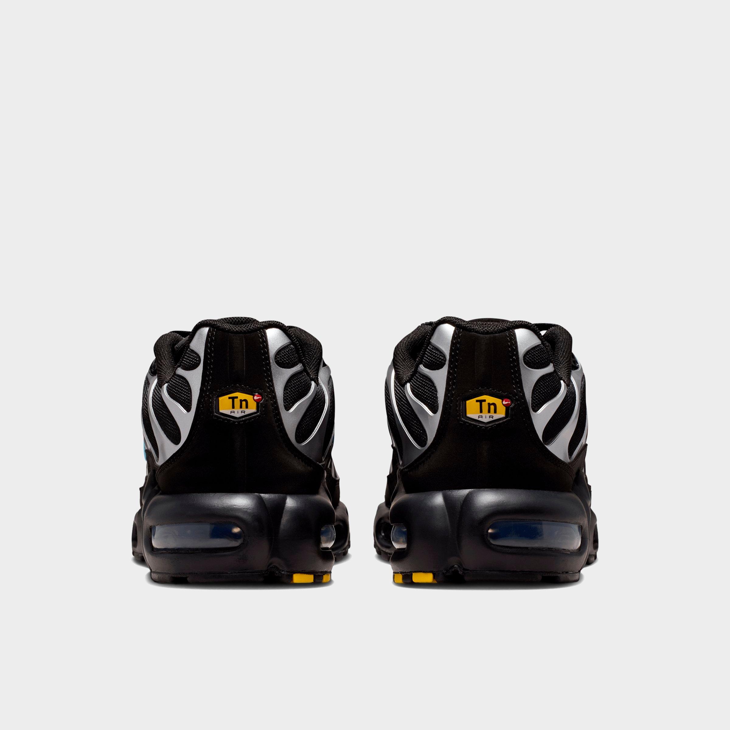 Men's Nithtke Air Max Plus Casual Shoes - Black/Chrome/Gamma Blue - Back view