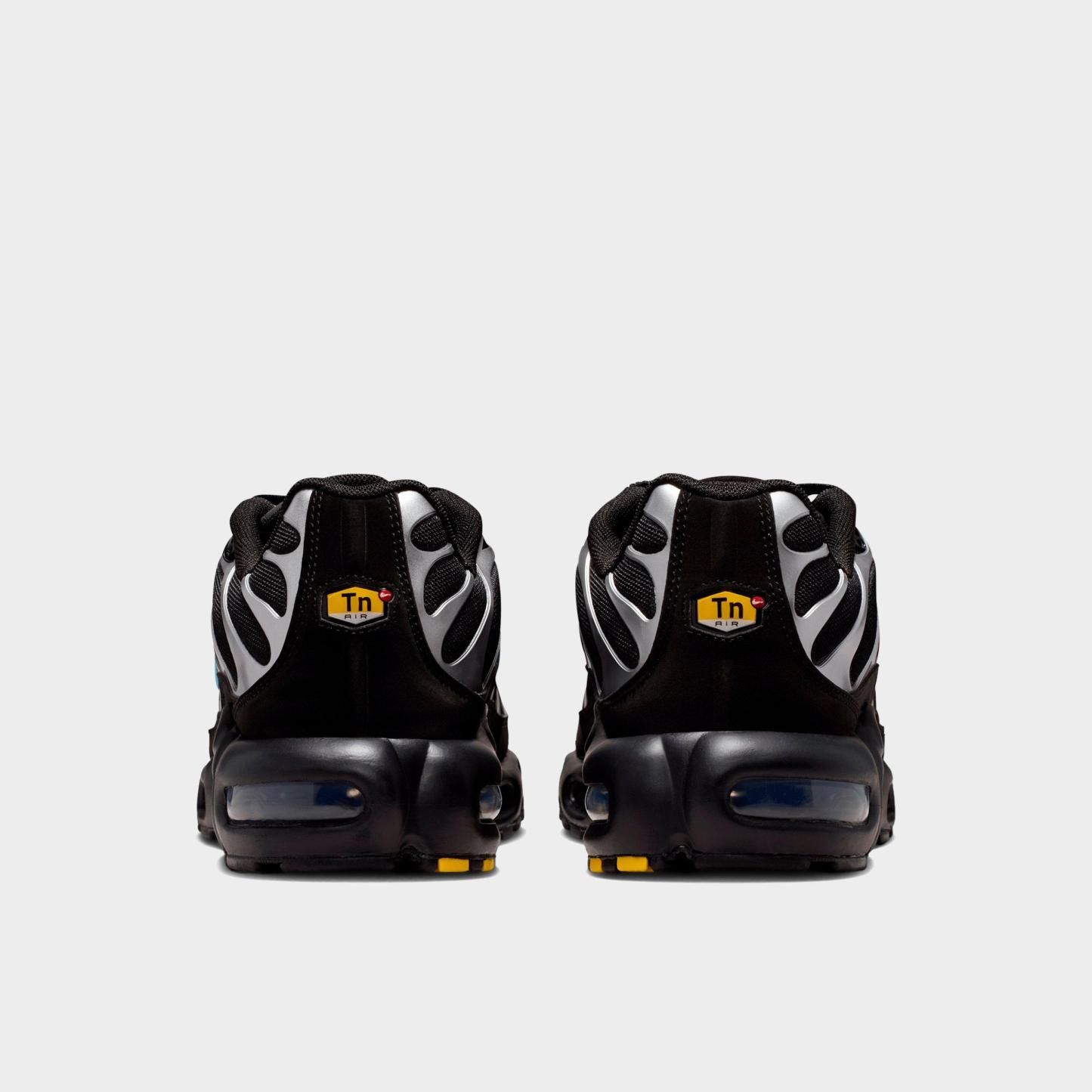 Men's Nithtke Air Max Plus Casual Shoes - Black/Chrome/Gamma Blue - Back view