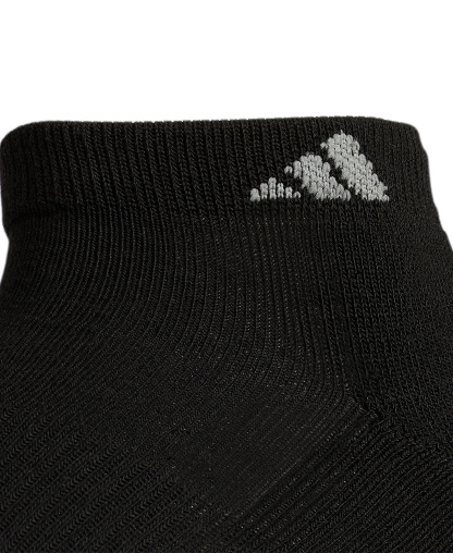adidas Men's Cushioned Athletic 6-Pack Low Cut Socks - Black