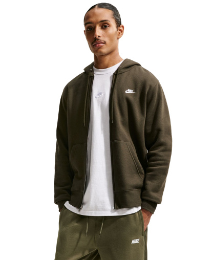 Nike Sportswear Club Men's Varsity Open-Hem Pants - Medium Olive/White