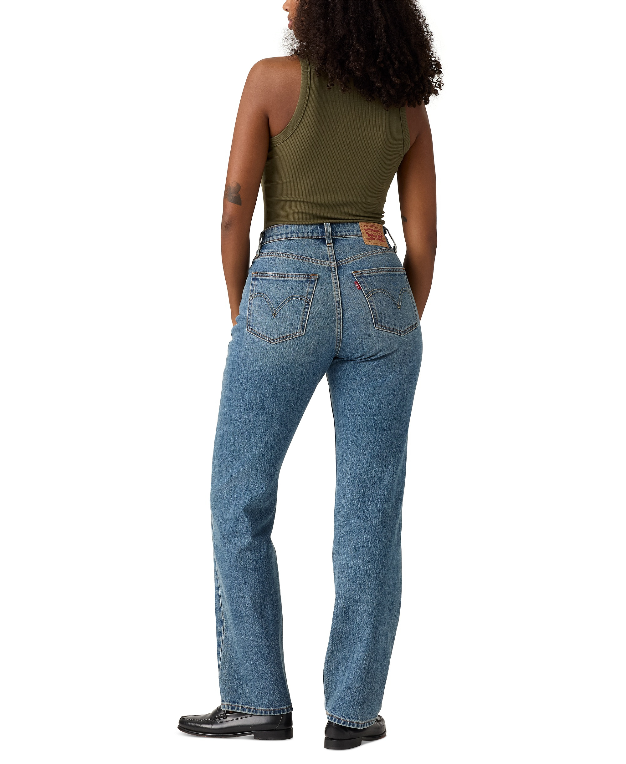 Levi's Women's 501 Curve High-Rise Straight-Leg Jeans - Weather Now