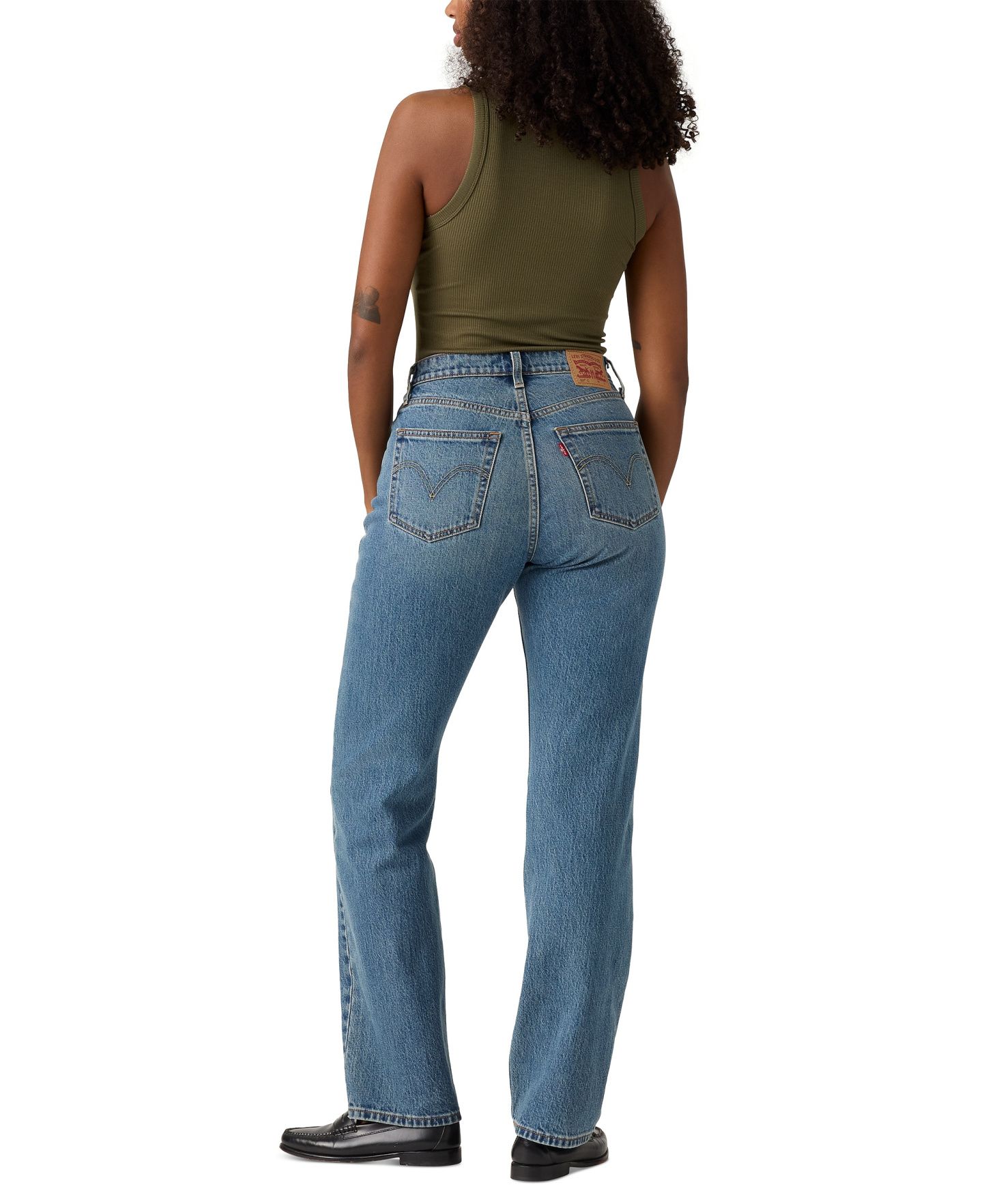 Levi's Women's 501 Curve High-Rise Straight-Leg Jeans - Weather Now