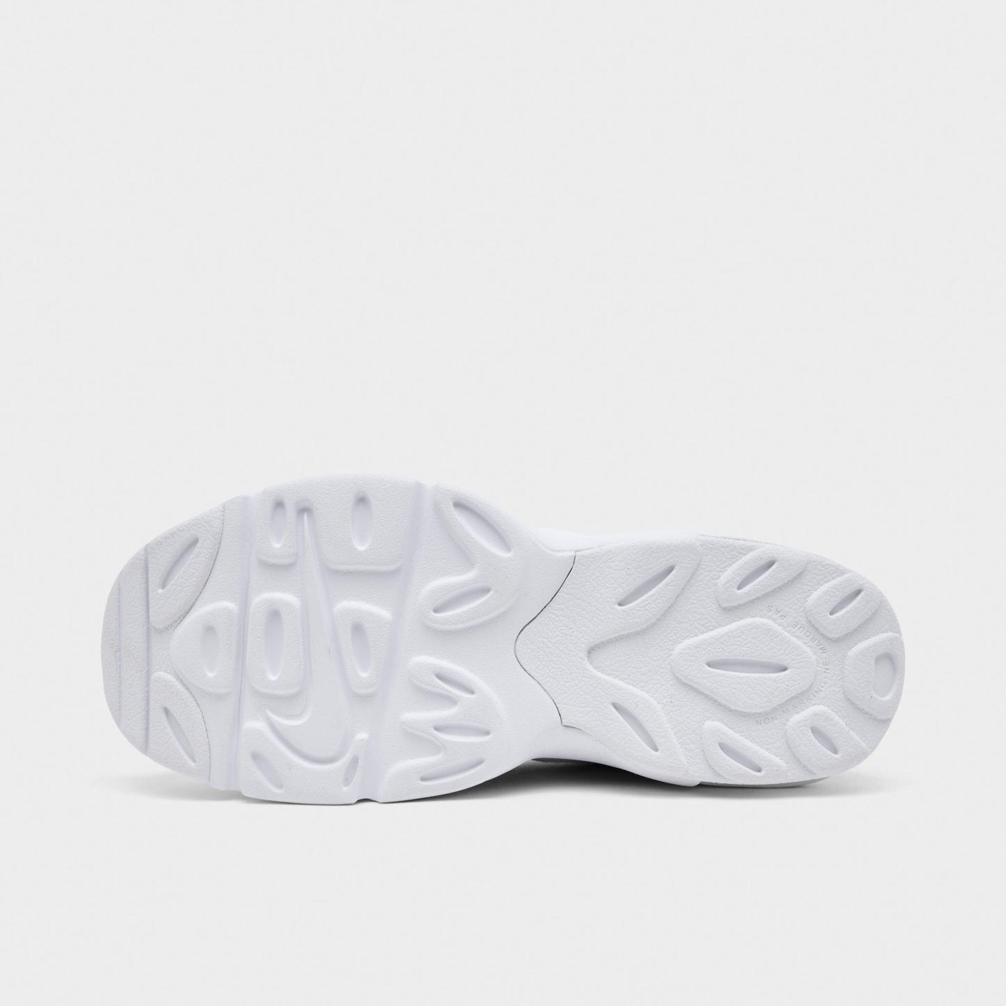 Little Kids' Nithtke Air DT Max ‘96 Low Casual Shoes - White/Metallic Silver/White/Light Smoke Grey - Bottom view