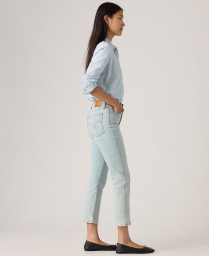 Levi's Women's Wedgie Straight-Leg High-Rise Cropped Jeans - Work Toget