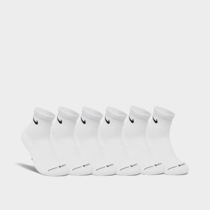 Nithtke Everyday Elevated Ankle Socks (6-Pack) - White/Black