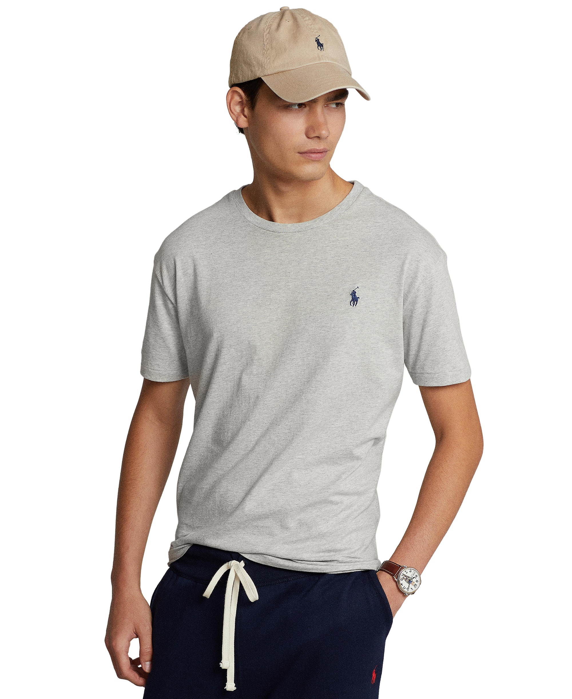 Polo Ralph Lauren Men's Embroidered Pony Classic-Fit T-Shirt - Taylor Heather
