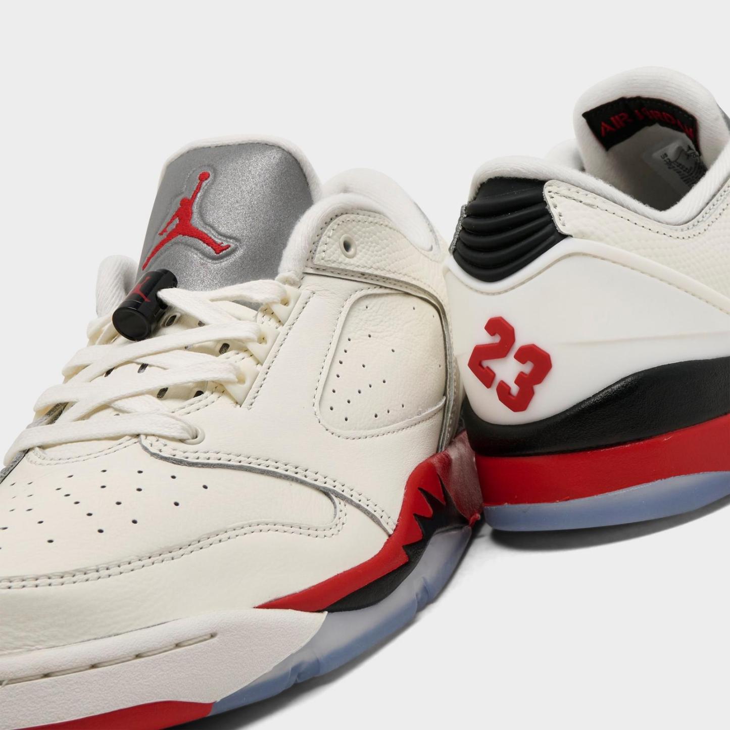 Men's Jordan Sixty Plus Low Casual Shoes - Sail/Black/Reflect Silver/Fire Red - view 3