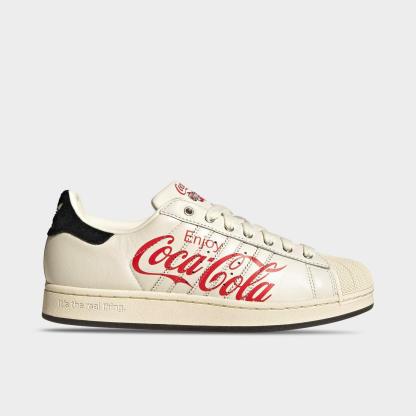 Men's adidas Originals x Coca-Cola Superstar II Casual Shoes - White/Cream/Red - view 1