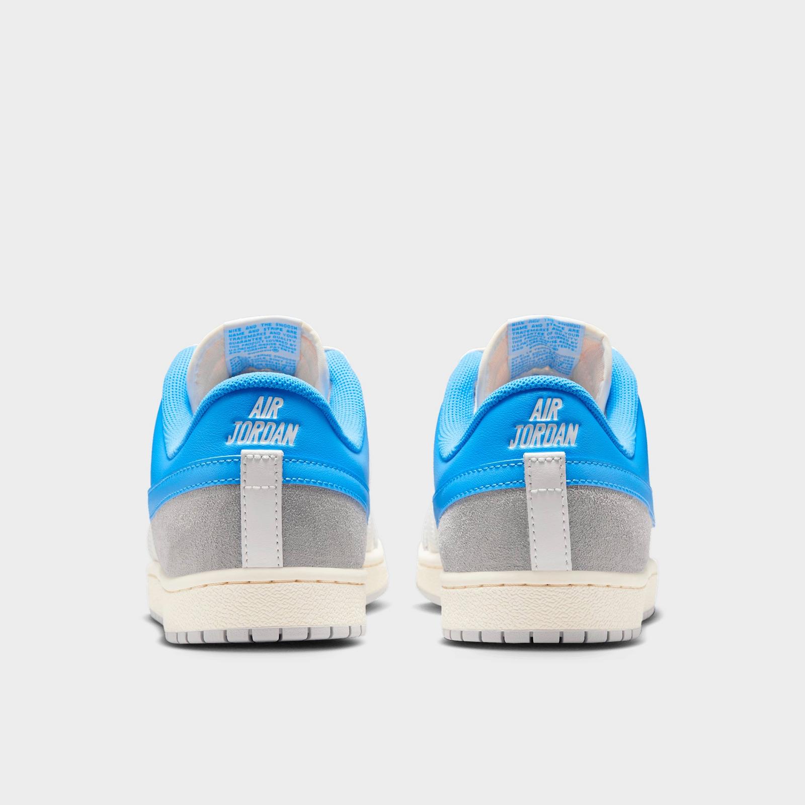Men's Air Jordan Skyline Low Casual Shoes - Summit White/Light Smoke Grey/Sail/University Blue - view 4