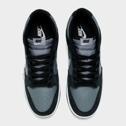 Men's Nithtke Dunk Low Retro Casual Shoes - Part 3 - Black/Light Smoke Grey/Smoke Grey/White - Top view