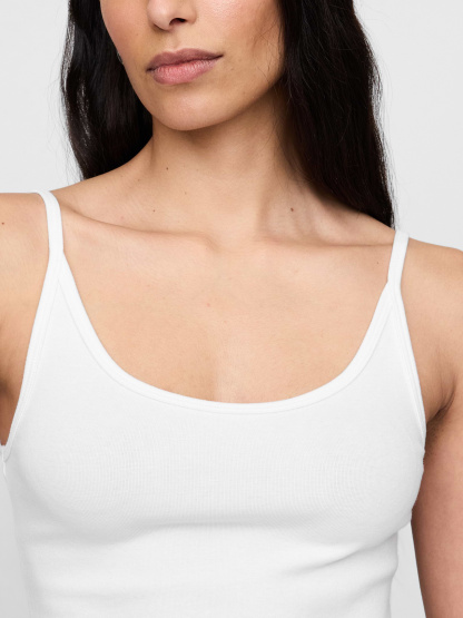 Modern Crop Cami - White