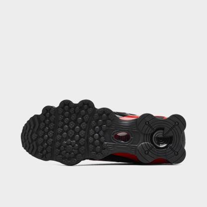 Men's Nithtke Shox TL Casual Shoes - Part 2 - Black/University Red/Metallic Silver - Bottom view