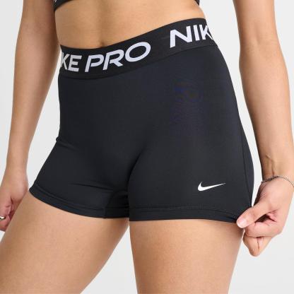 Women's Nike Pro Mid-Rise 3" Biker Shorts - Black