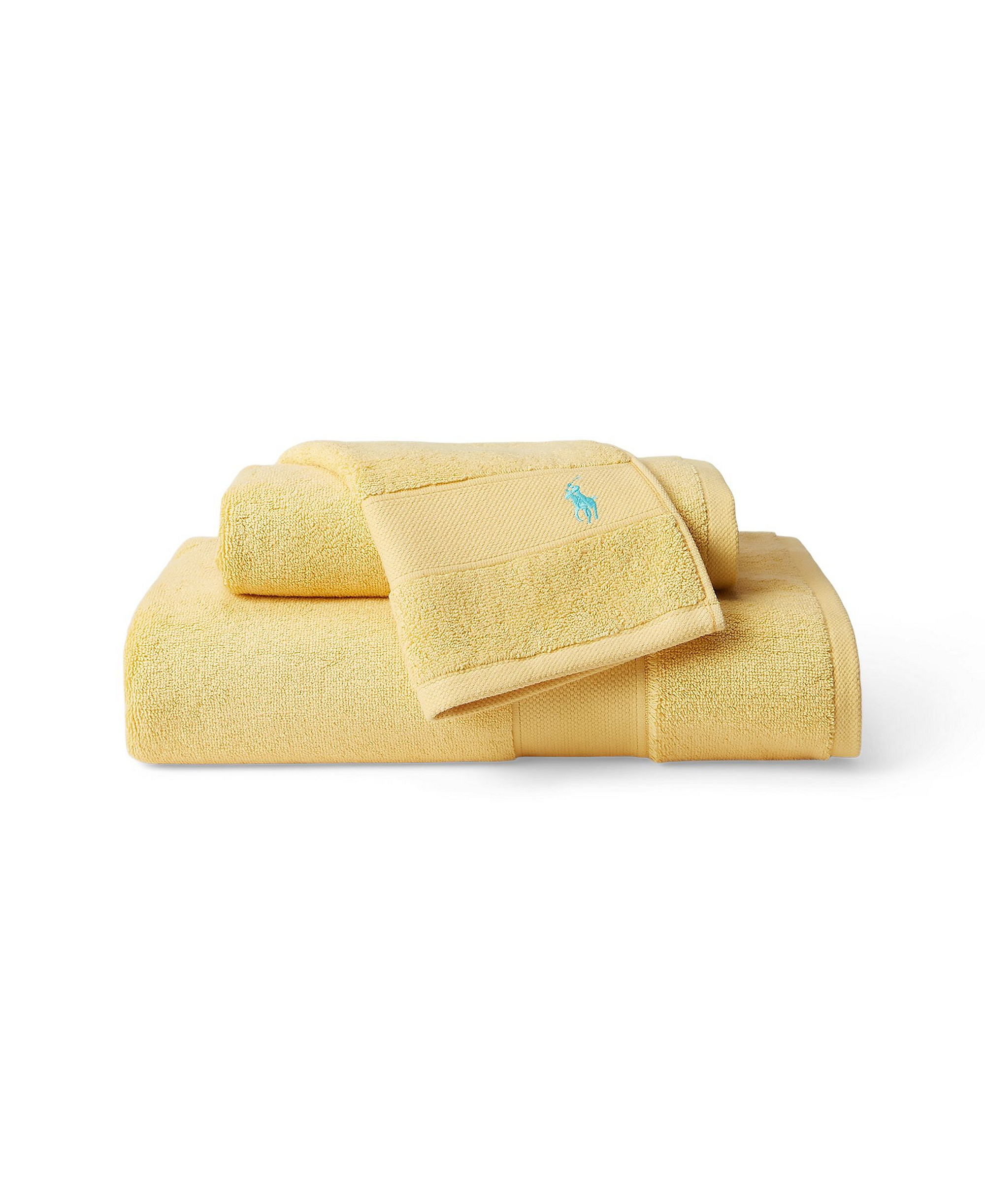 Polo Ralph Lauren Polo Player Cotton Bath Towel, 58" x 30" - Corn Yellow