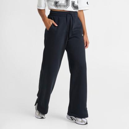 Women's Nike Sportswear Phoenix Fleece High-Waisted Wide-Leg Sweatpants - Black/Sail