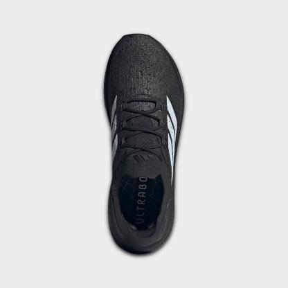 Men's adidas Ultraboost 5 Strung Running Shoes - Black/White/Iron Metallic - view 5