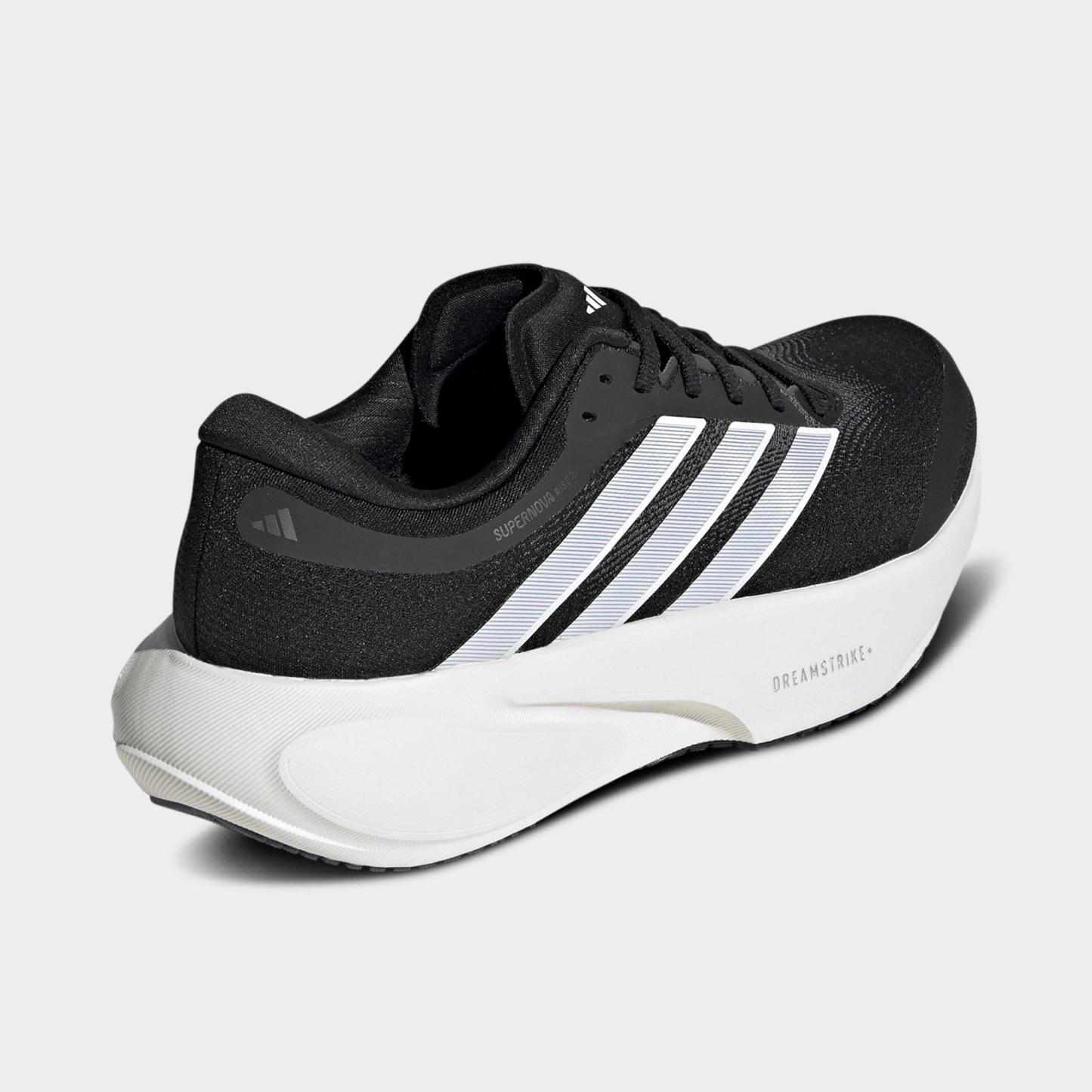 Women's adidas Supernova Rise 3 Running Shoes (Wide Width) - Core Black/Cloud White/Core Black - Back view