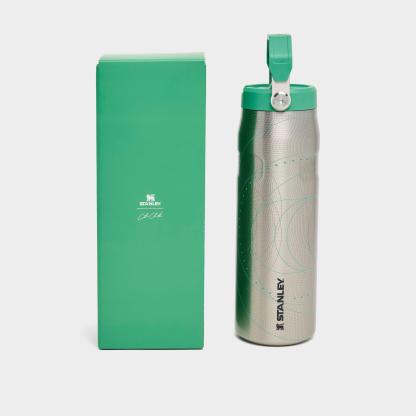 Stanley x Caitlin Clark IceFlow Flip Straw Tumbler (24 oz) - Silver/Green